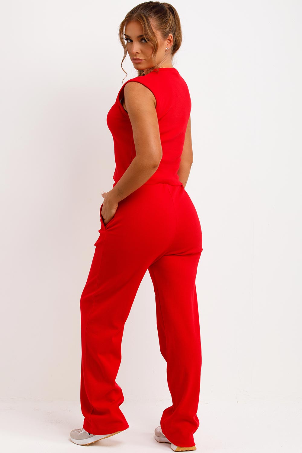 Sleeveless Top and Trouser Loungewear Co Ord Set | Xtralitty