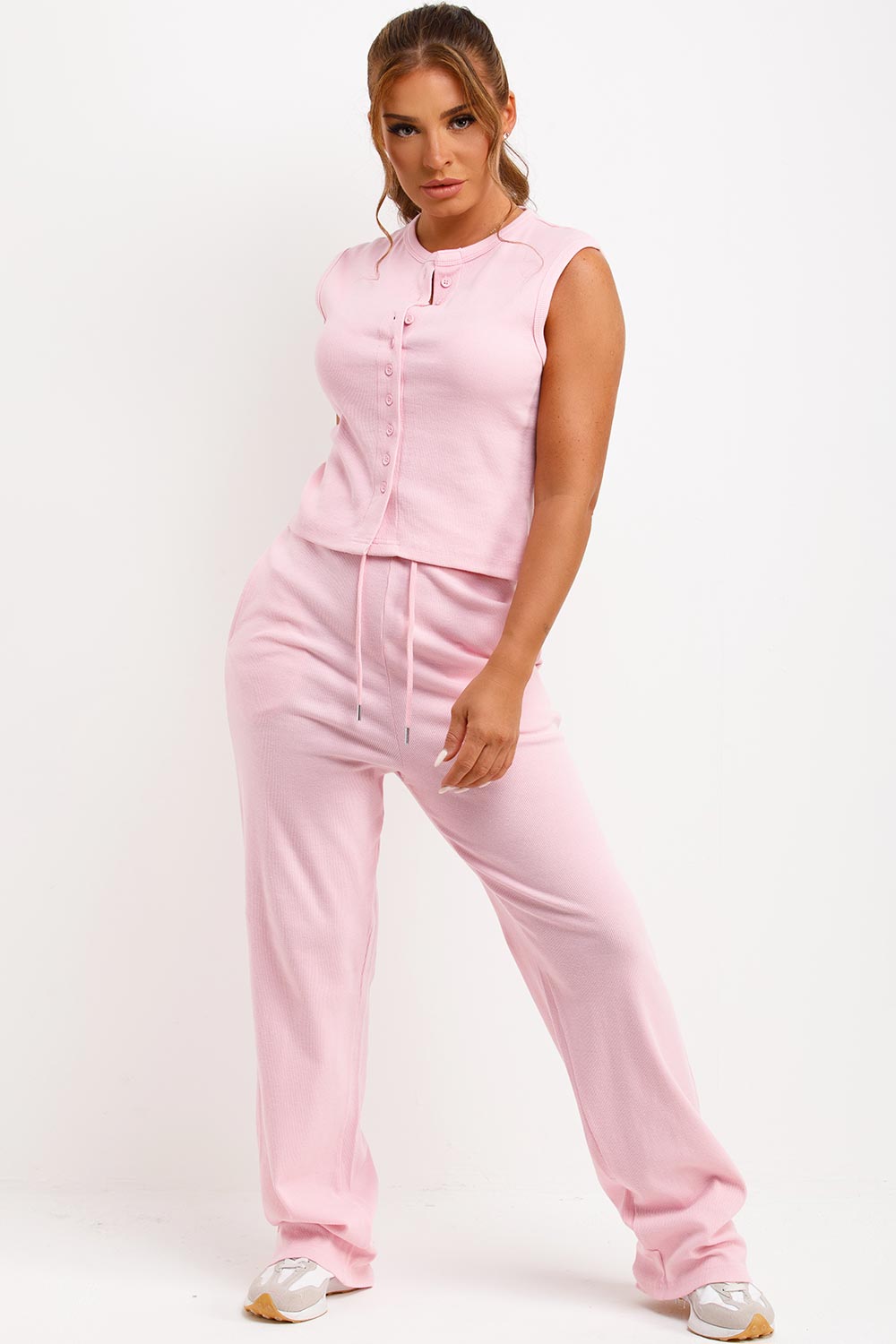 Sleeveless Top and Trouser Loungewear Co Ord Set | Xtralitty
