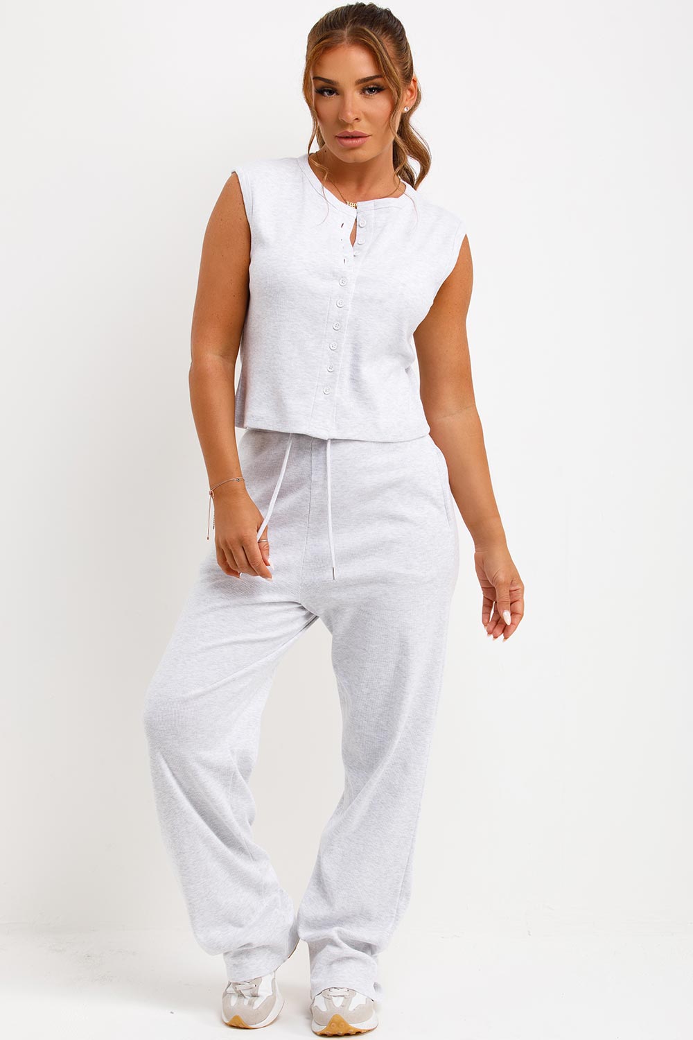 Sleeveless Top and Trouser Loungewear Co Ord Set | Xtralitty