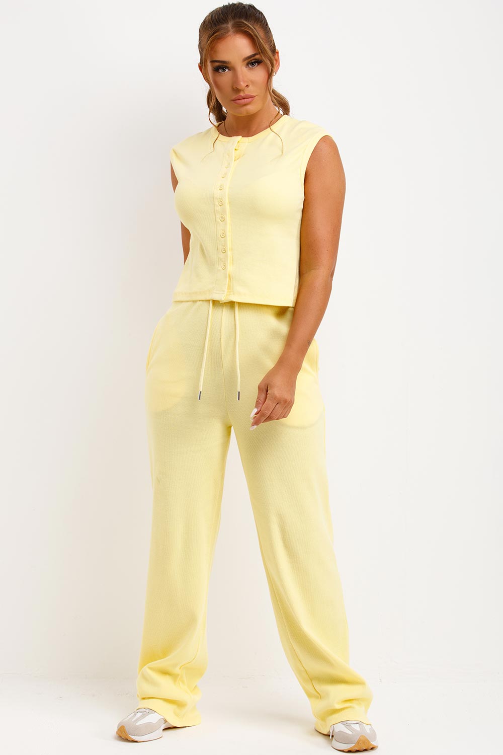 Sleeveless Top and Trouser Loungewear Co Ord Set | Xtralitty
