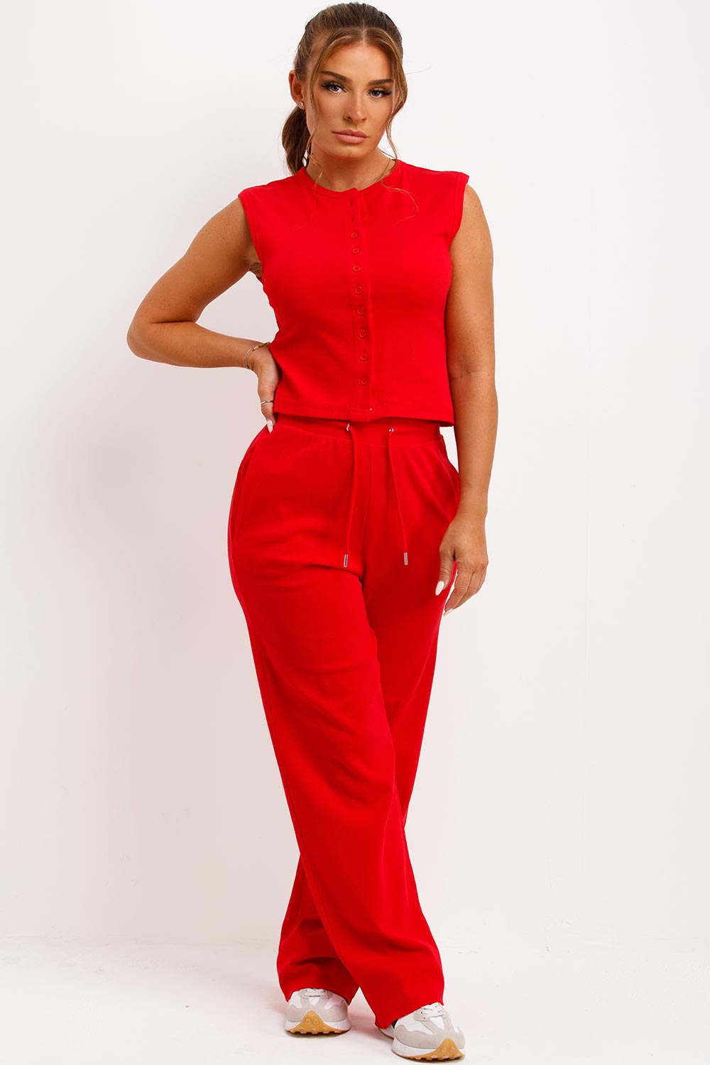 Sleeveless Top and Trouser Loungewear Co Ord Set | Xtralitty