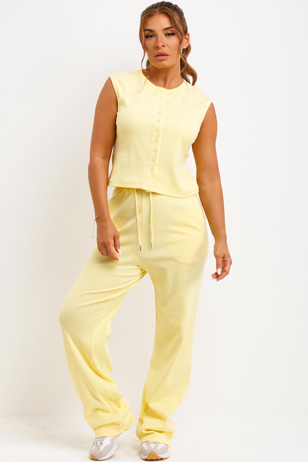 Sleeveless Top and Trouser Loungewear Co Ord Set | Xtralitty