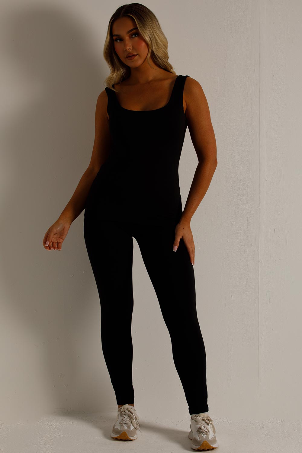 Sculpt Leggings and Top Two Piece Set Black | Xtralitty