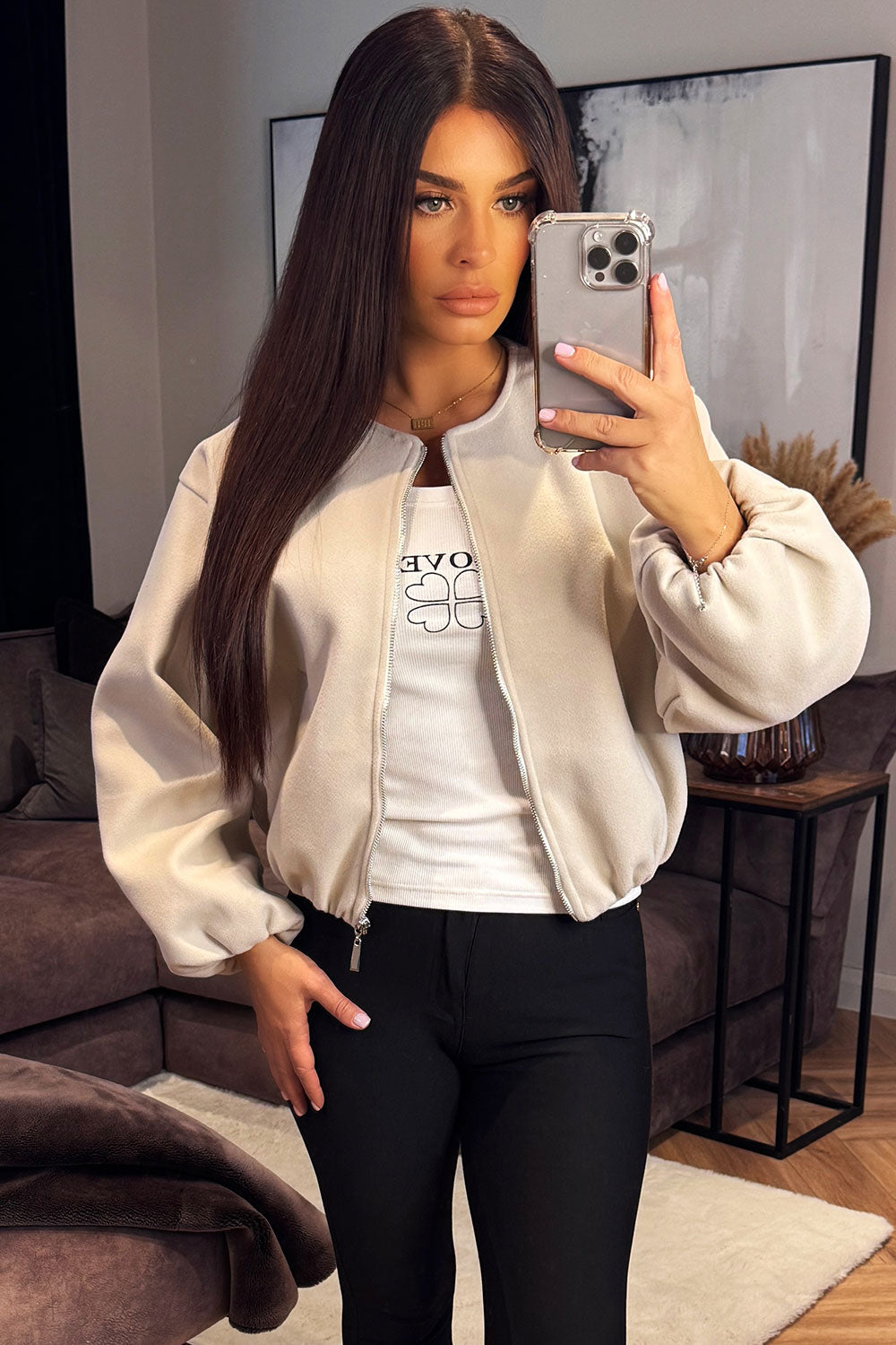 Soft Bomber Jacket Beige | Xtralitty