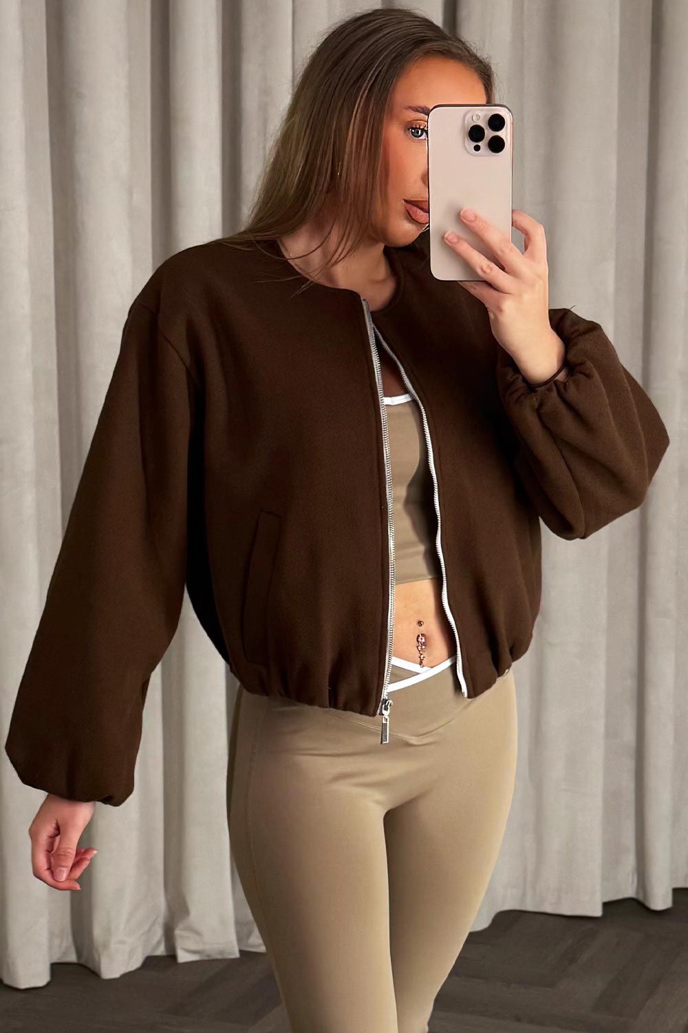 Soft Bomber Jacket Brown | Xtralitty