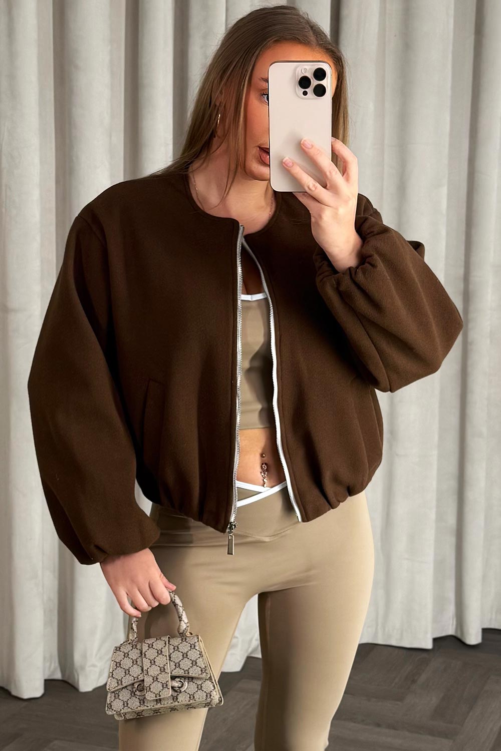 Soft Bomber Jacket Brown | Xtralitty