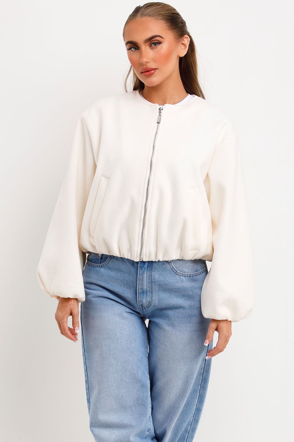 Soft Bomber Jacket Cream | Xtralitty