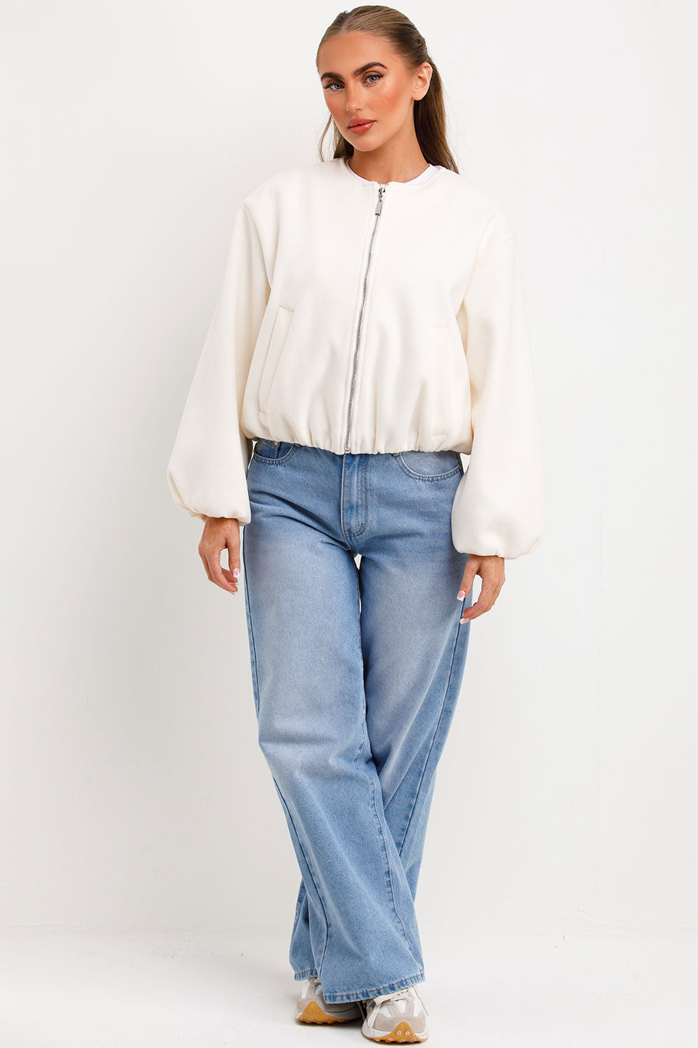 Soft Bomber Jacket Cream | Xtralitty