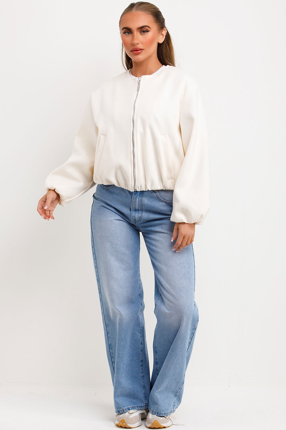 Soft Bomber Jacket Cream | Xtralitty