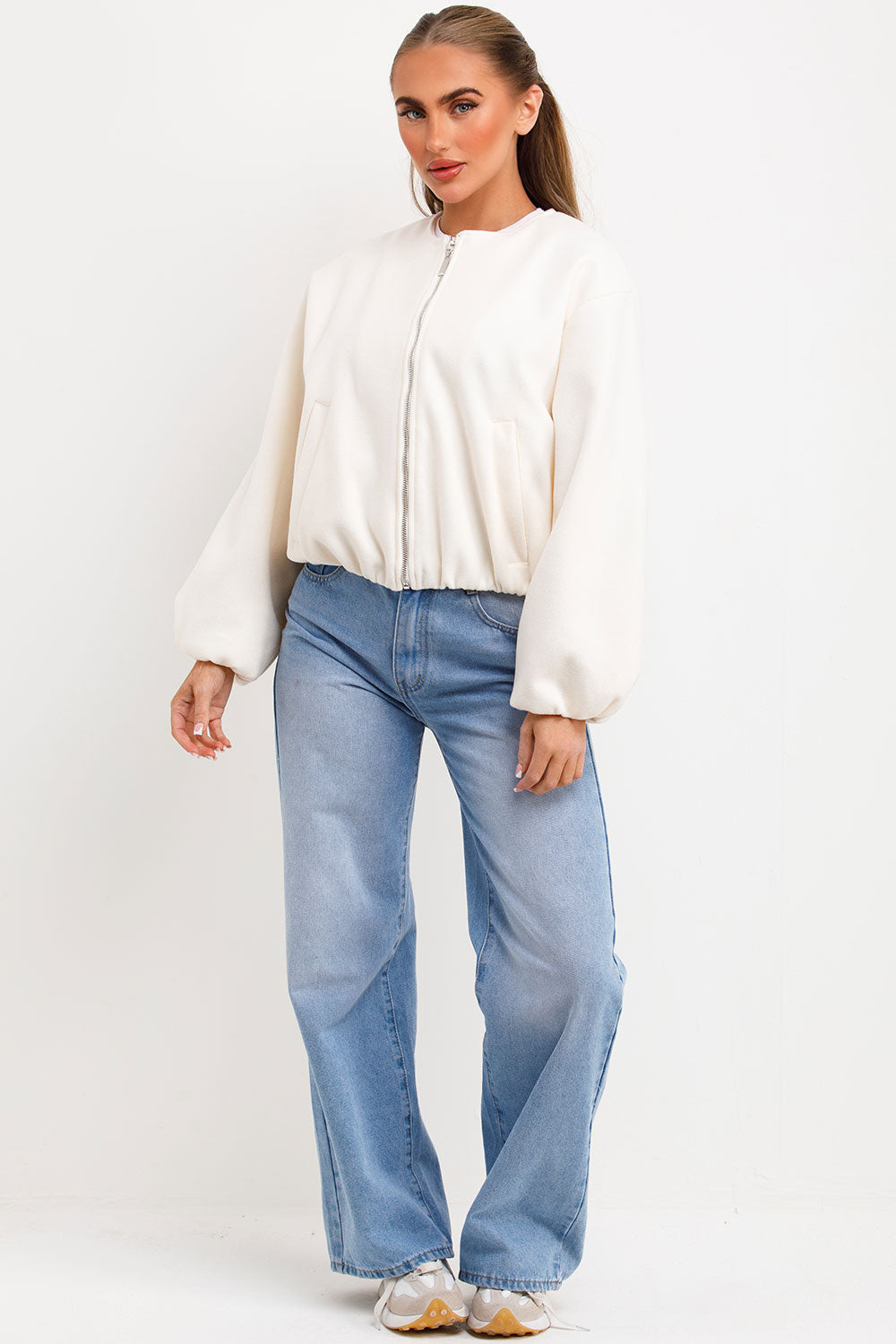 Soft Bomber Jacket Cream | Xtralitty