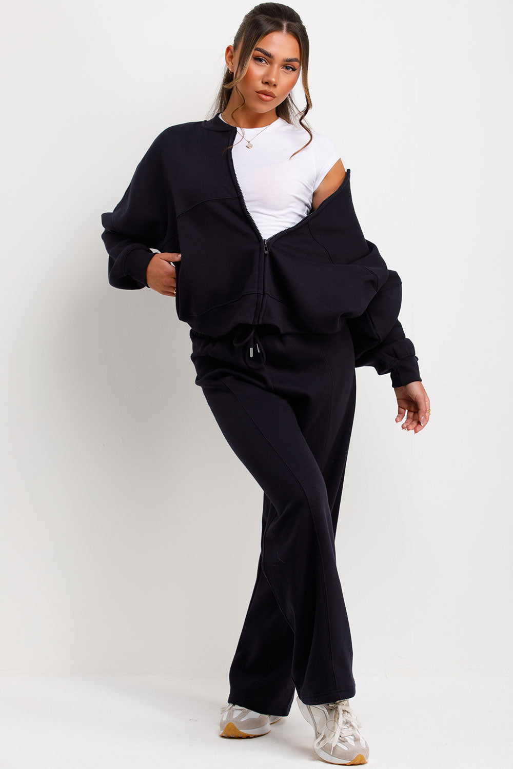 Bomber Sweatshirt with Zip and Joggers Loungewea | Xtralitty