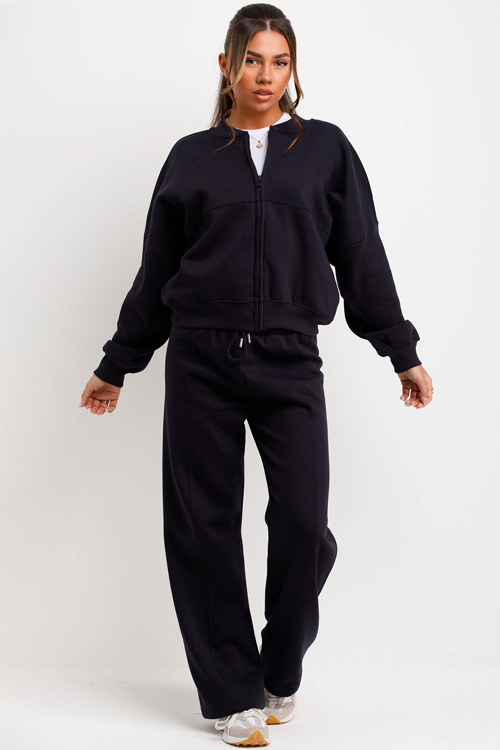 Bomber Sweatshirt with Zip and Joggers Loungewea | Xtralitty