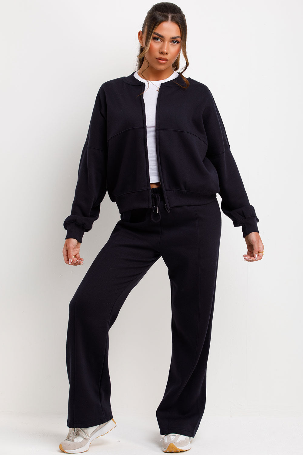 Bomber Sweatshirt with Zip and Joggers Loungewea | Xtralitty