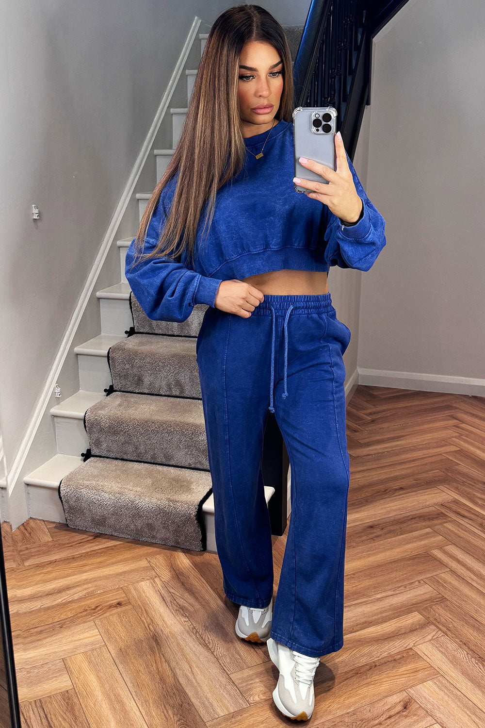 Crop Jumper and Joggers Tracksuit Lounge Set Aci | Xtralitty