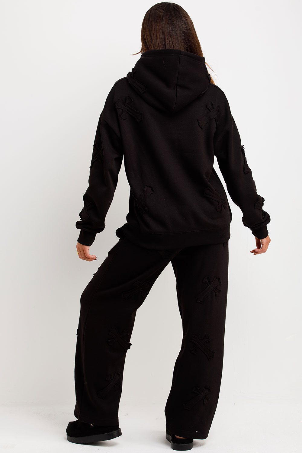Cross Patch Hoodie and Joggers Tracksuit Lounge | Xtralitty