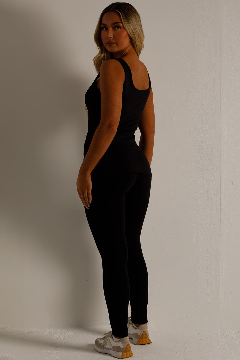 Sculpt Leggings and Top Two Piece Set Black | Xtralitty