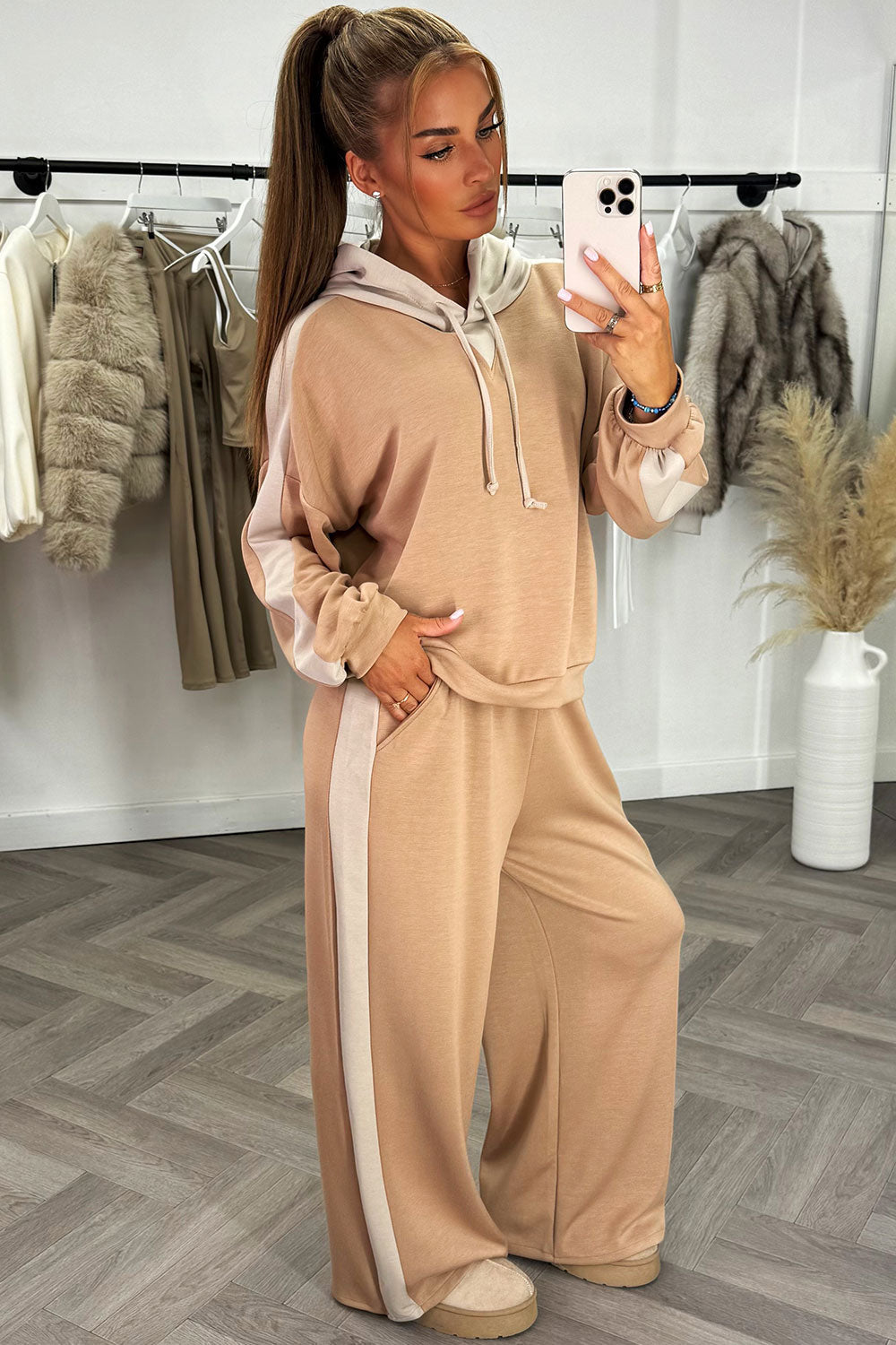 Tracksuit Contrast Hoodie and Trouser Loungewear | Xtralitty