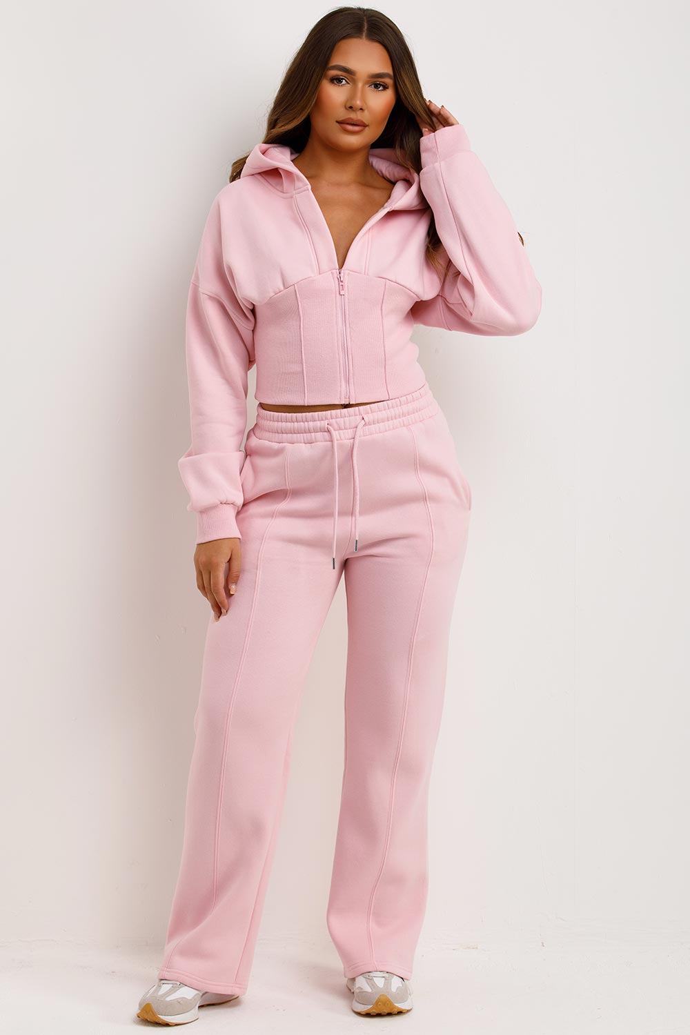 Corset Hoodie and Joggers Tracksuit Co Ord Set P | Xtralitty