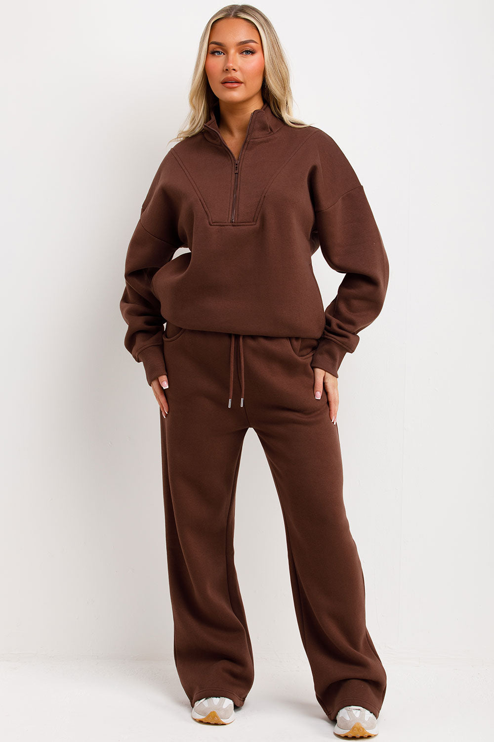 Half Zip Sweatshirt and Joggers Loungewear Set B | Xtralitty