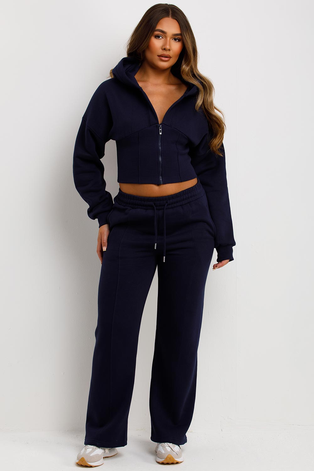Corset Hoodie and Joggers Tracksuit Co Ord Set N | Xtralitty