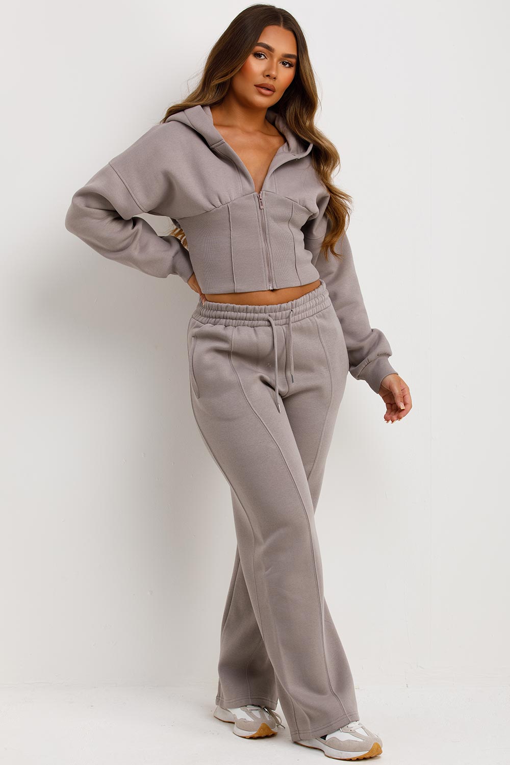 Corset Hoodie and Joggers Tracksuit Co Ord Set D | Xtralitty