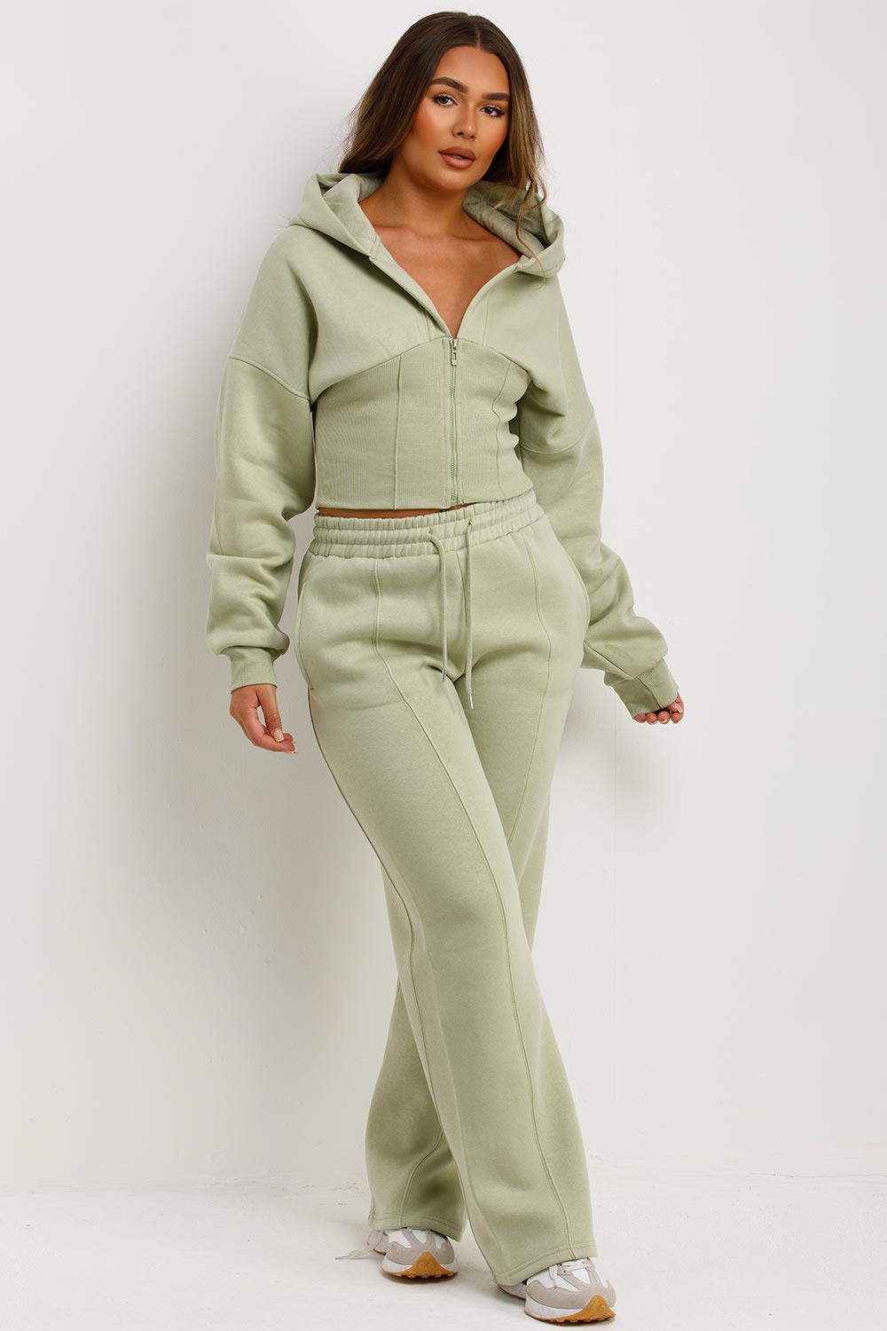 Corset Hoodie and Joggers Tracksuit Co Ord Set S | Xtralitty