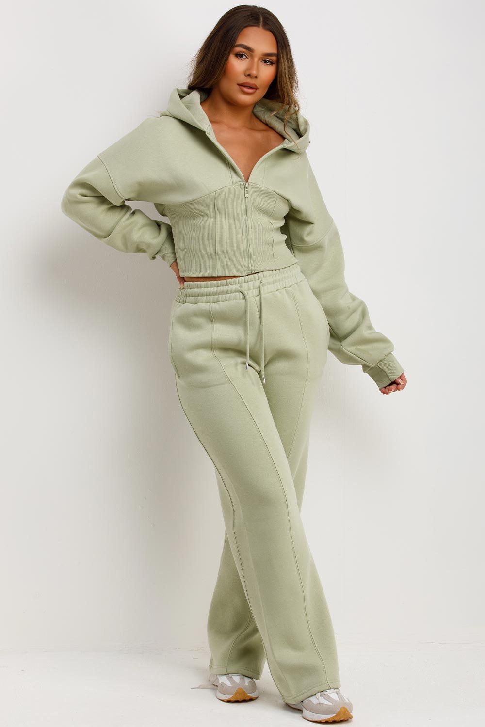 Corset Hoodie and Joggers Tracksuit Co Ord Set S | Xtralitty