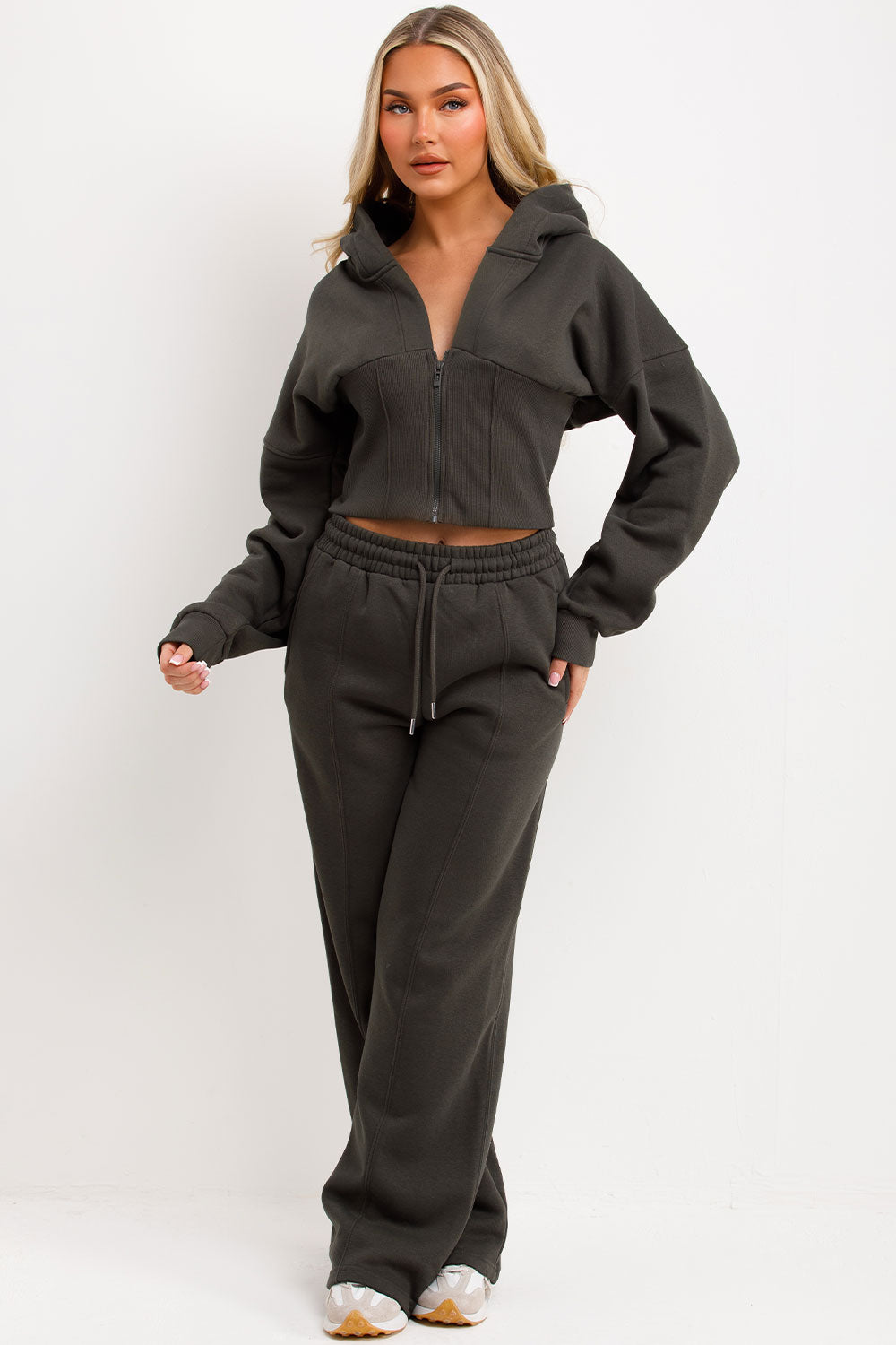Corset Hoodie and Joggers Tracksuit Co Ord Set K | Xtralitty