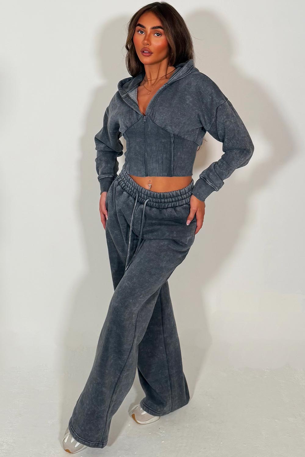 Corset Hoodie and Joggers Tracksuit Co Ord Set G | Xtralitty