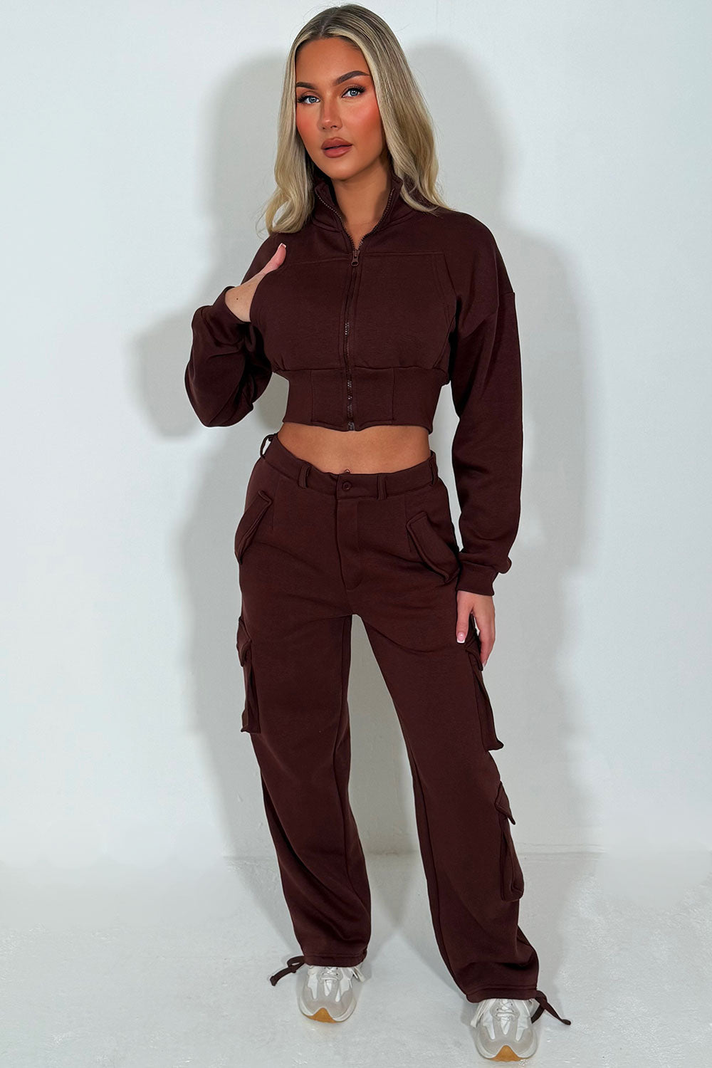 Cargo Joggers and Crop Sweatshirt Loungewear Co | Xtralitty