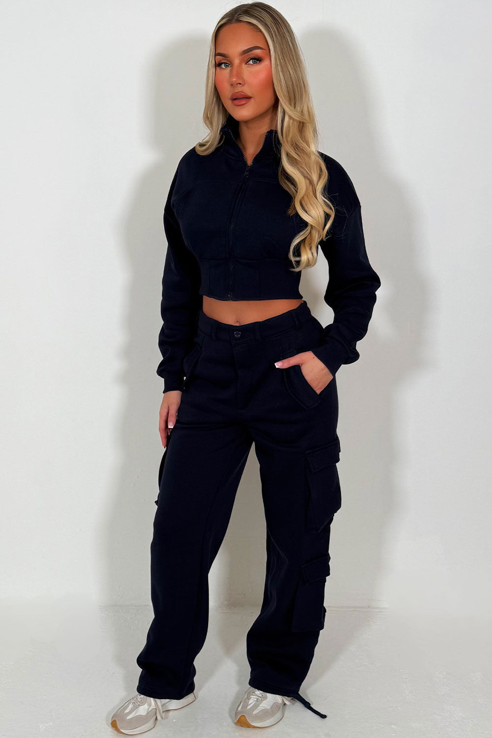 Cargo Joggers and Crop Sweatshirt Loungewear Co | Xtralitty
