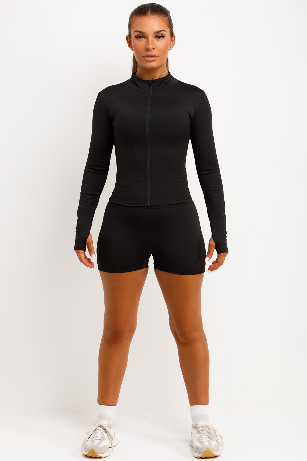 Zip Up Sports Jacket and Gym Shorts Co Ord Set B | Xtralitty