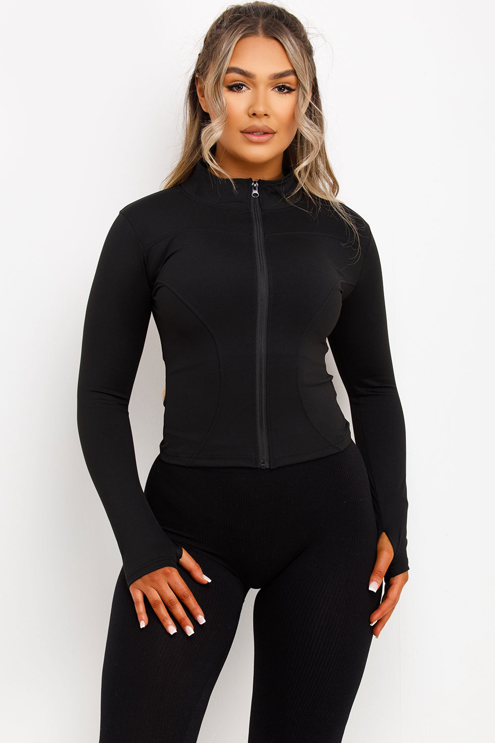 Sculpt Sports Gym Jacket Black | Xtralitty