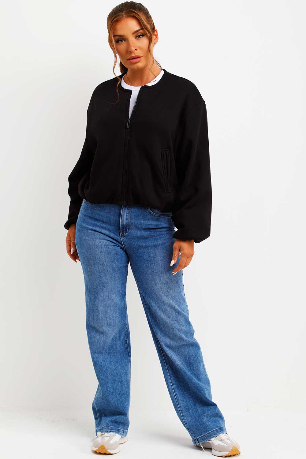 Soft Bomber Jacket with Zip Black | Xtralitty