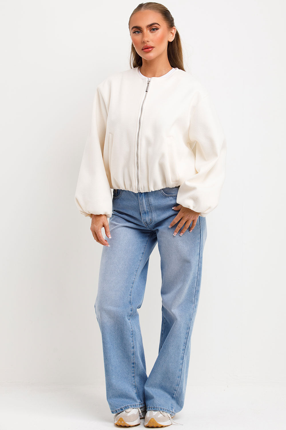 Soft Bomber Jacket Cream | Xtralitty